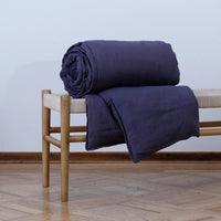 Funda Piecera Loa XL Lino Grueso (Sin Relleno) Azul