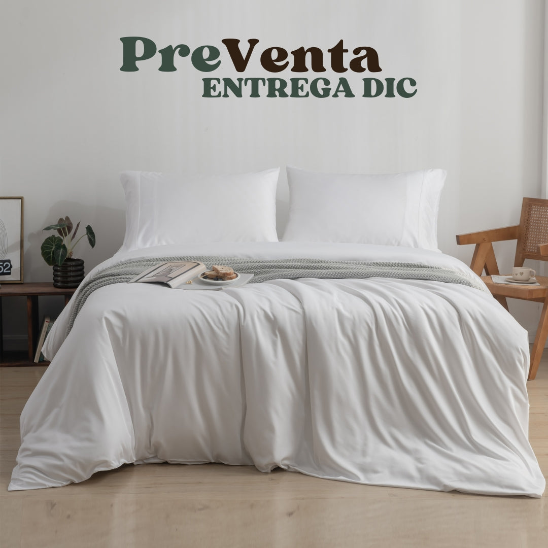 Fundas de Plumón Bambú Blanco