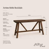 Arrimo Ruka - Roble Reciclado