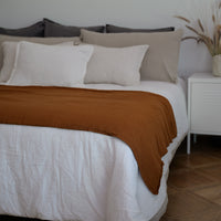 Funda Piecera Loa XL Lino Grueso (Sin Relleno) Cobre