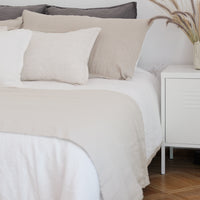 Funda Piecera Loa Mini Lino (Sin Relleno) Hueso