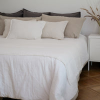 Funda Piecera Loa XL Lino Grueso (Sin Relleno) Blanco