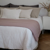 Funda Piecera Loa XL Lino (Sin Relleno) Rosa