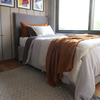 Funda Cojín Andes Lino Grueso 40x60 cms Blanco