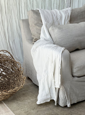 Chal o Funda Piecera Maxi Blanco - Naturalino