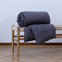 Funda Piecera Loa Mini Lino (Sin Relleno) Gris Oscuro