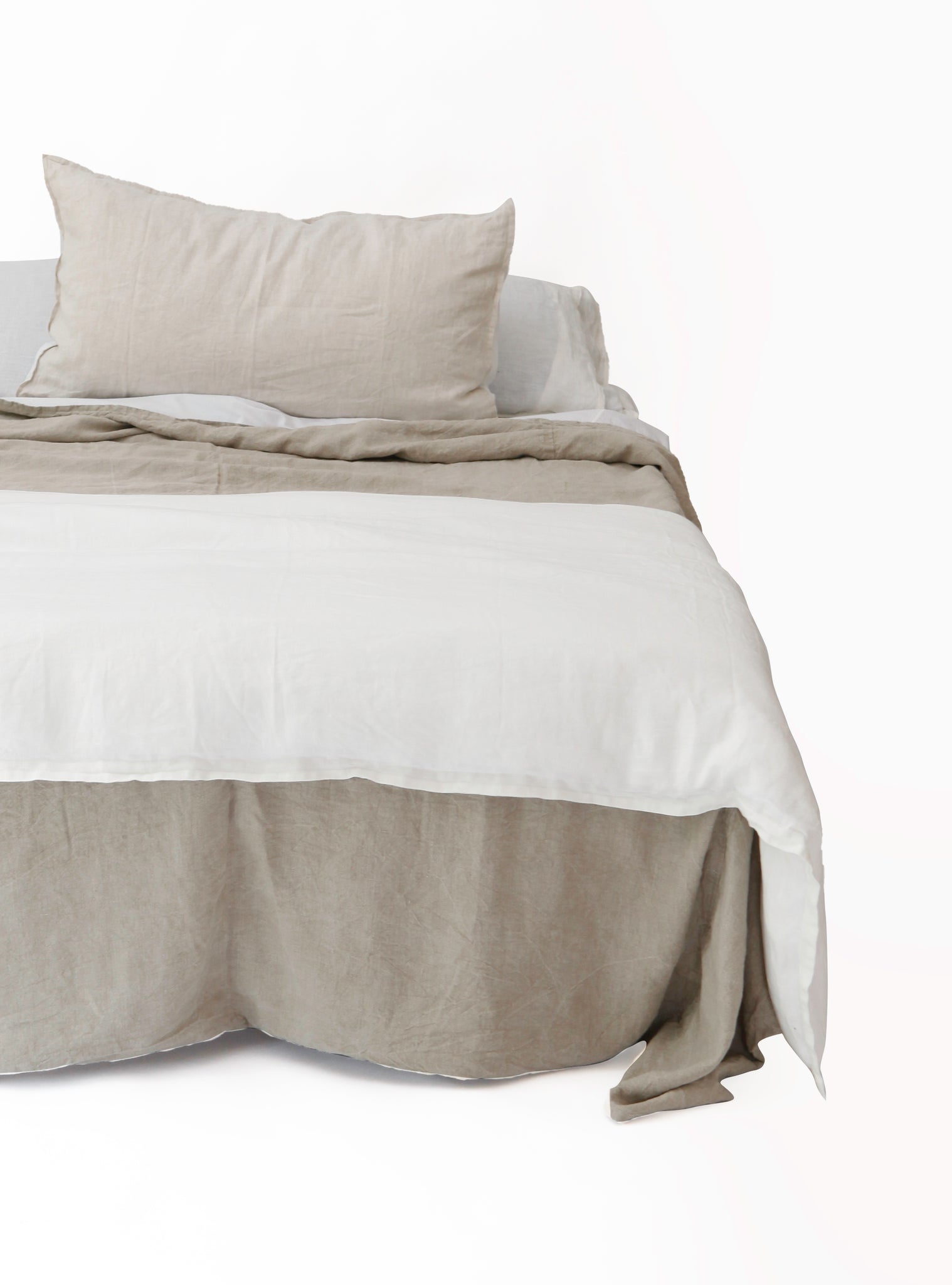 Piecera Lino Maxi - 245x100 cms - Blanco - Naturalino