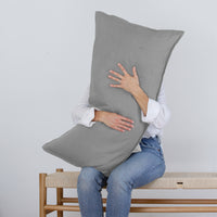 Cojín Mayo Lino 45x100 cms Gris Claro